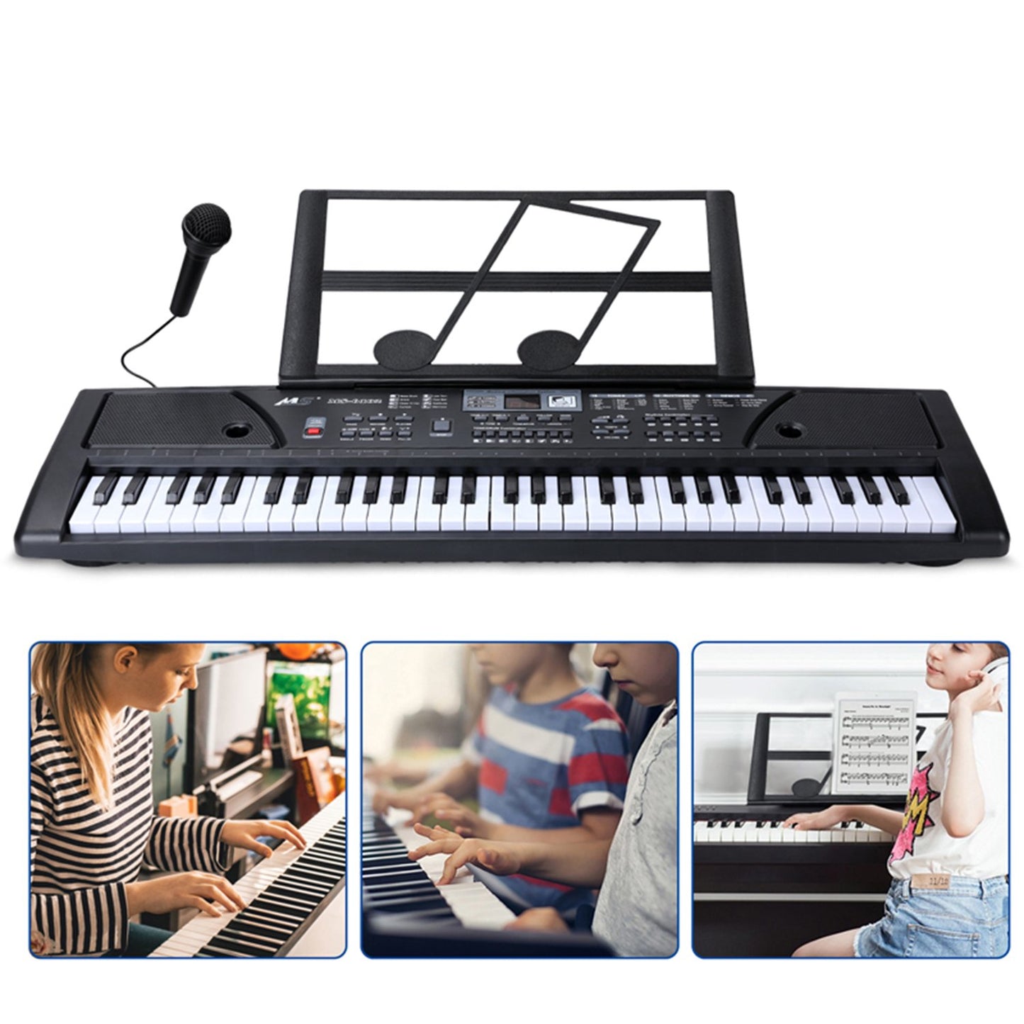 ELECTRONIC KEYBOARD WITH MICROPHONE