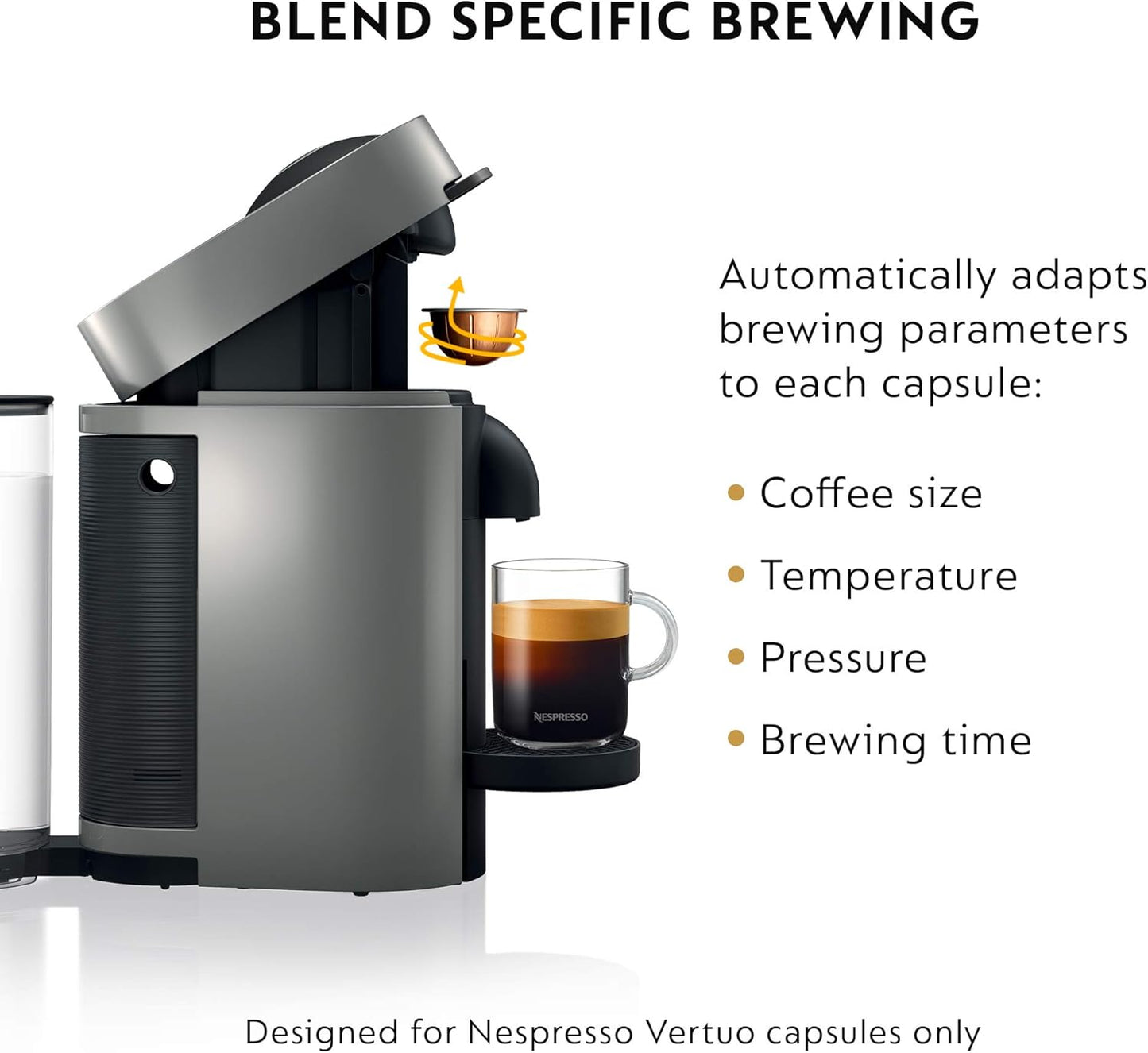 VERTUO PLUS COFFEE AND ESPRESSO MACHINE