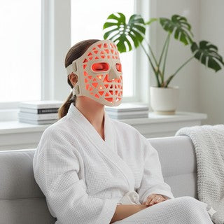 LED face mask detail