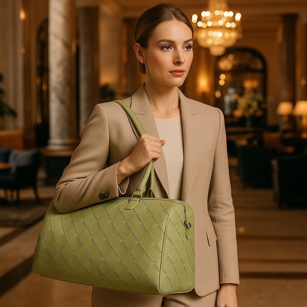 Woven Duffle Bag