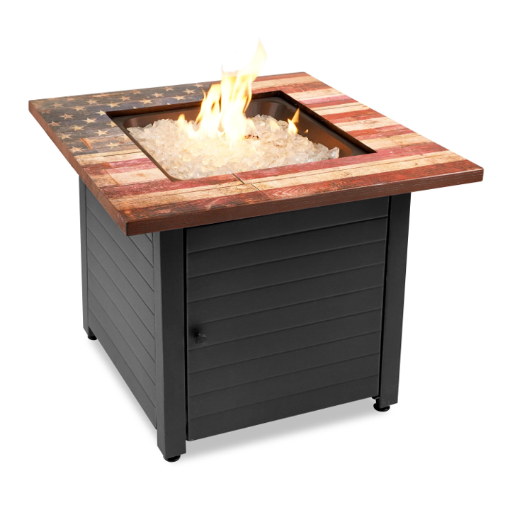 AMERICAN FLAG GRAPHIC OUTDOOR FIRE PIT
