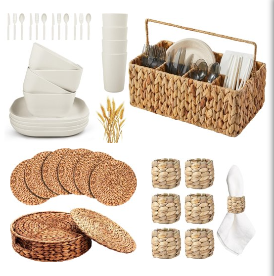 RATTAN RETREAT: ELEGANT OUTDOOR DINING