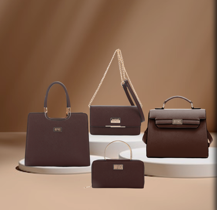 LOUISE SAFFIANO, CHOCOLATE BROWN