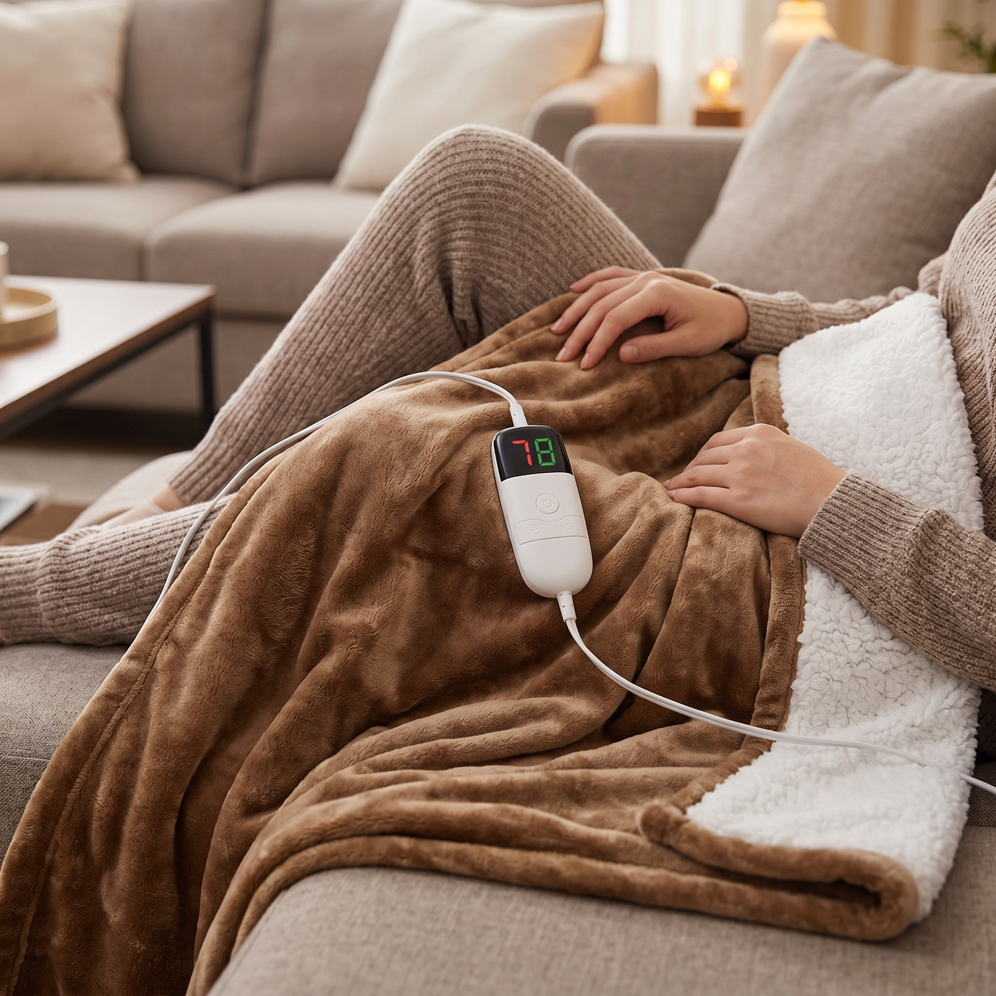 Cozy Electric Heated Throw Blanket