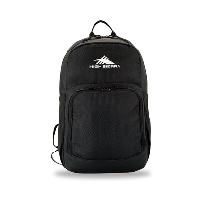 High Sierra x Atley James Honeycomb Backpack black - front view