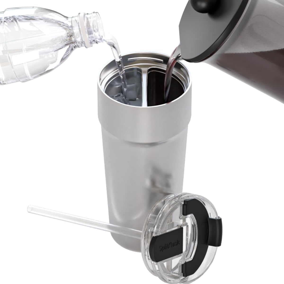 Dual 2-in-1 Stainless-Steel Tumbler, 30oz