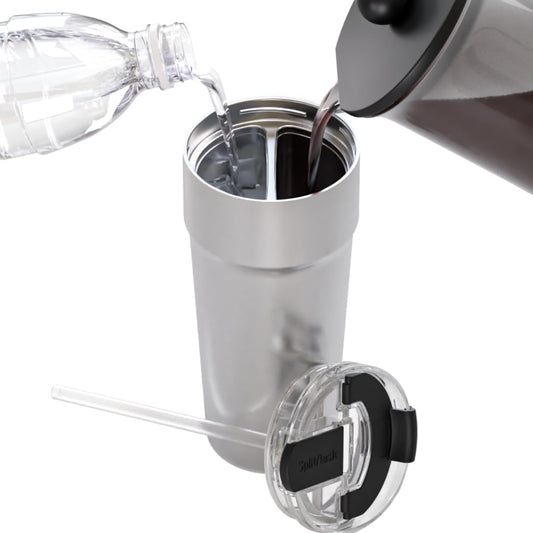 Dual 2-in-1 Stainless-Steel Tumbler, 30oz