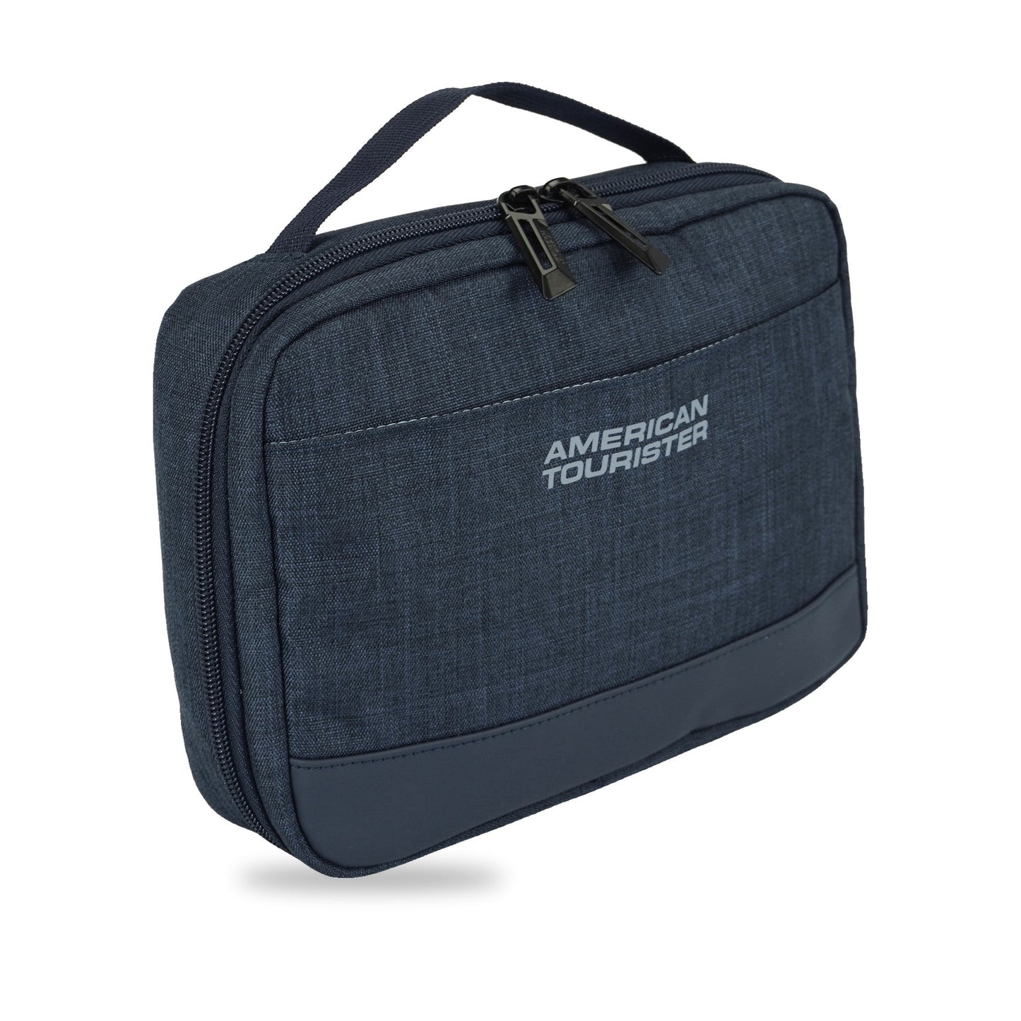 American Tourister x Atley James Tech Pouch navy - three-quarter view