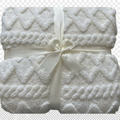 Sherpa Jacquard Throw — Badgley Mischka New York bedding (view 2)