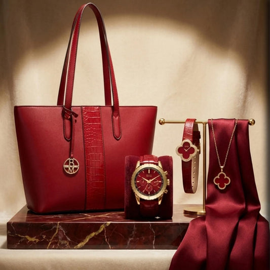 Lunar Blossom - Badgley Mischka New York red gift set