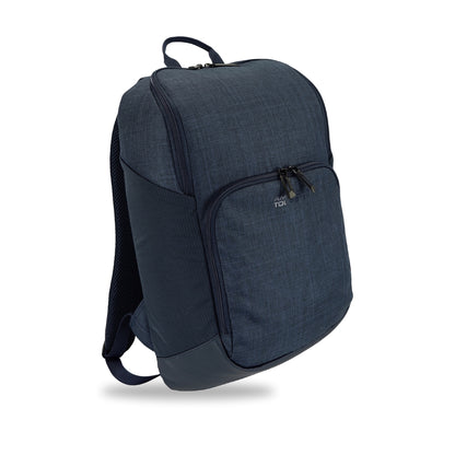 American Tourister x Atley James Slim Backpack navy - three-quarter view