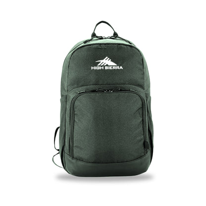 High Sierra x Atley James Honeycomb Backpack green - front view