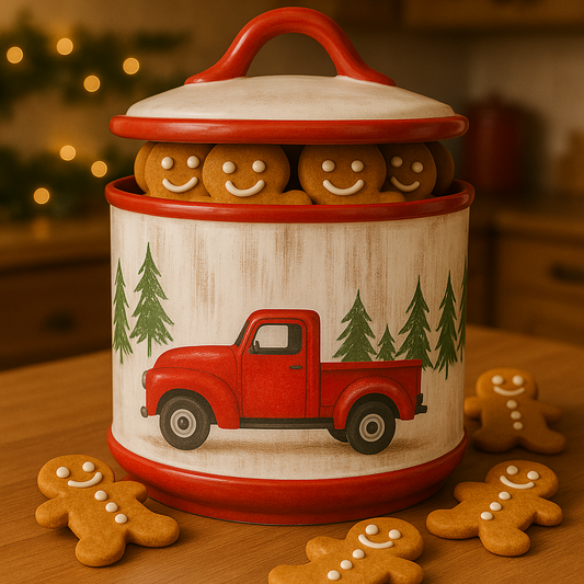 RED TRUCK COOKIE JAR