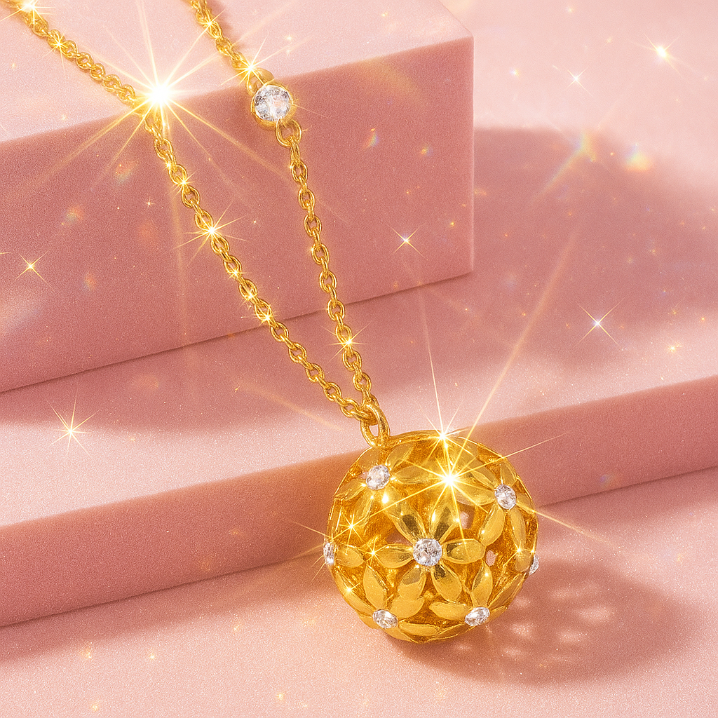 GUESS FLOWER NECKLACE