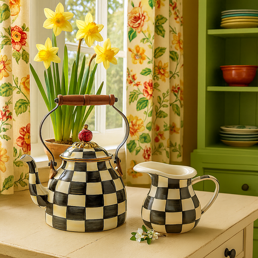 MACKENZIE-CHILDS TEA POT SET