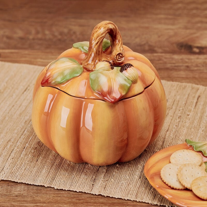 FALL HARVEST PUMPKIN COOKIE JAR