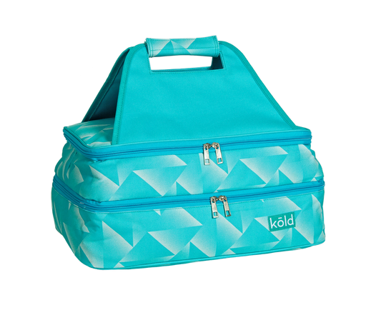 Triangle Print Double Carrier Cooler