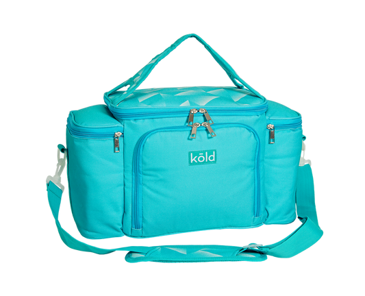 Triangle Print Cooler with Front Zip Pocket