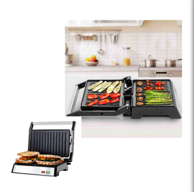 ELECTRIC INDOOR PANINI MAKER & GRILL