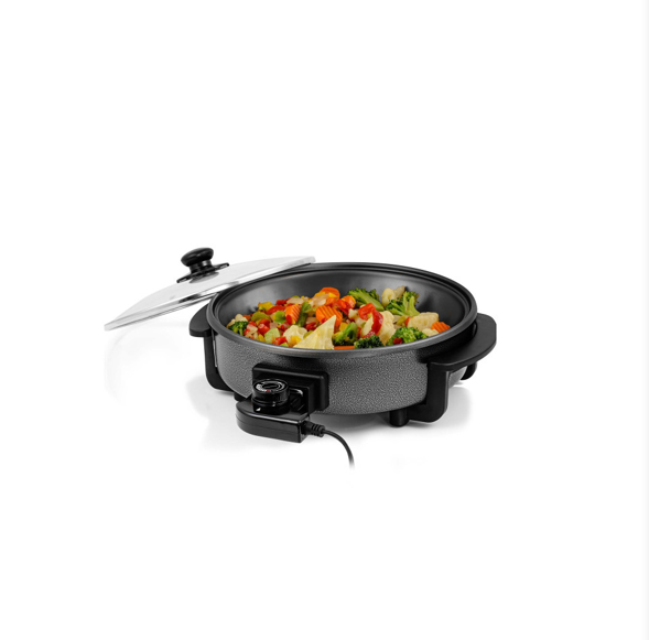 12” MULTIFUNCTIONAL ELECTRIC SKILLET WITH LID