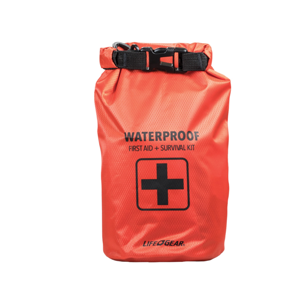 LIFE+GEAR 130PC DRY BAG FIRST AID & SURVIVAL KIT