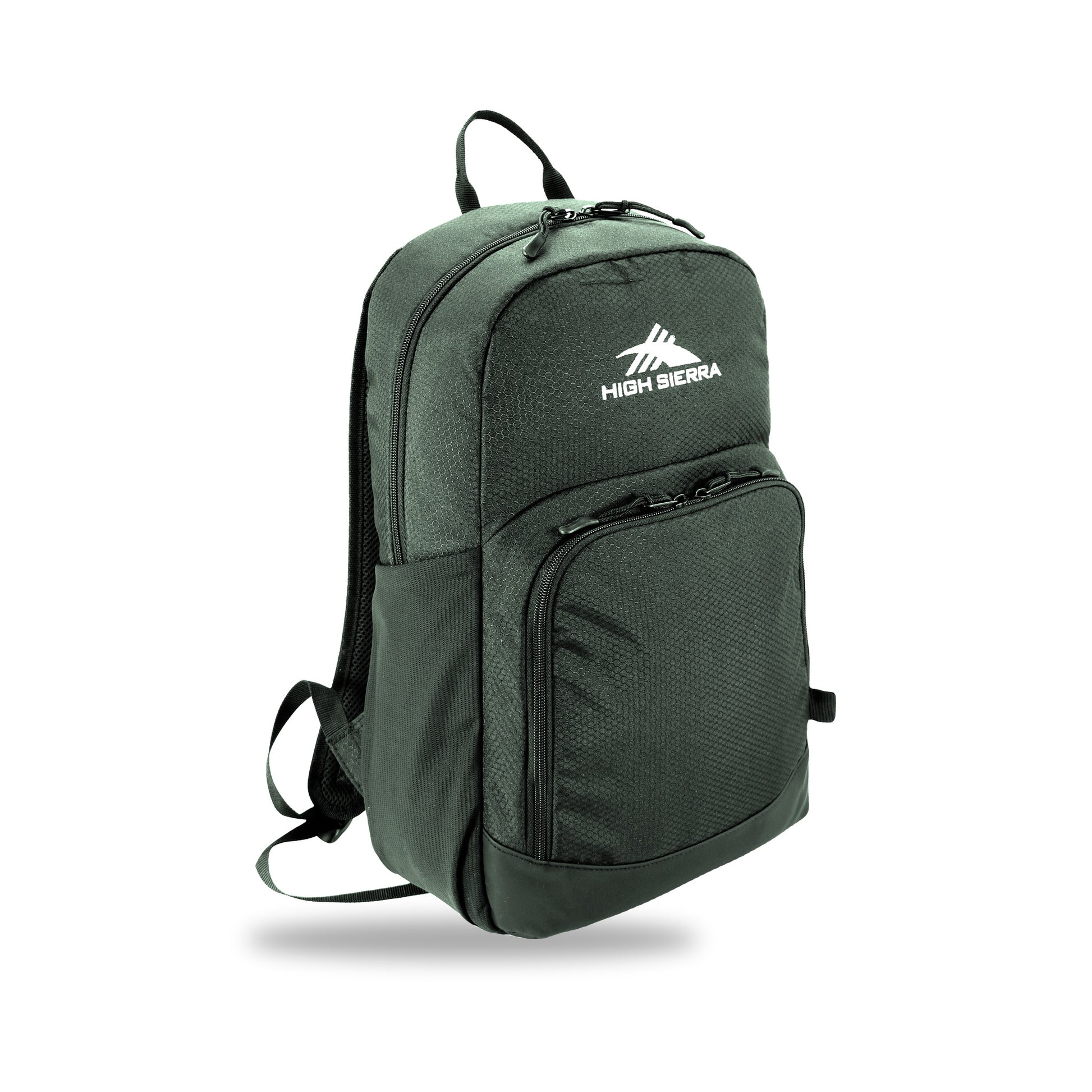 High Sierra x Atley James Honeycomb Backpack green - three-quarter view