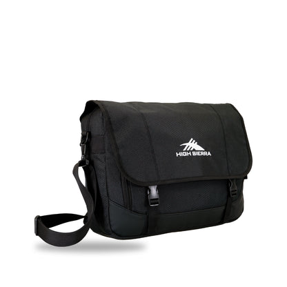 High Sierra x Atley James Laptop Messenger Bag black - three-quarter view