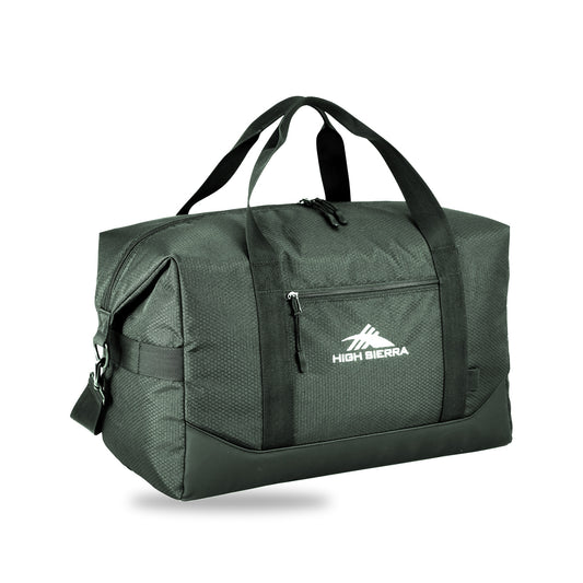 High Sierra x Atley James Honeycomb Duffel green - three-quarter view