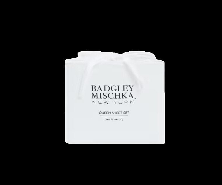 The Ultimate Luxury Bedding — White/Tan with Tan Throw — Badgley Mischka New York bedding (view 3)