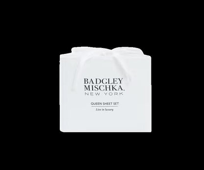 The Ultimate Luxury Bedding — White/Tan with Tan Throw — Badgley Mischka New York bedding (view 3)
