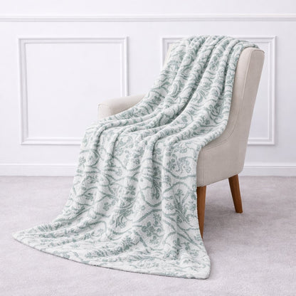 Elegant Printed Throw — Badgley Mischka New York bedding