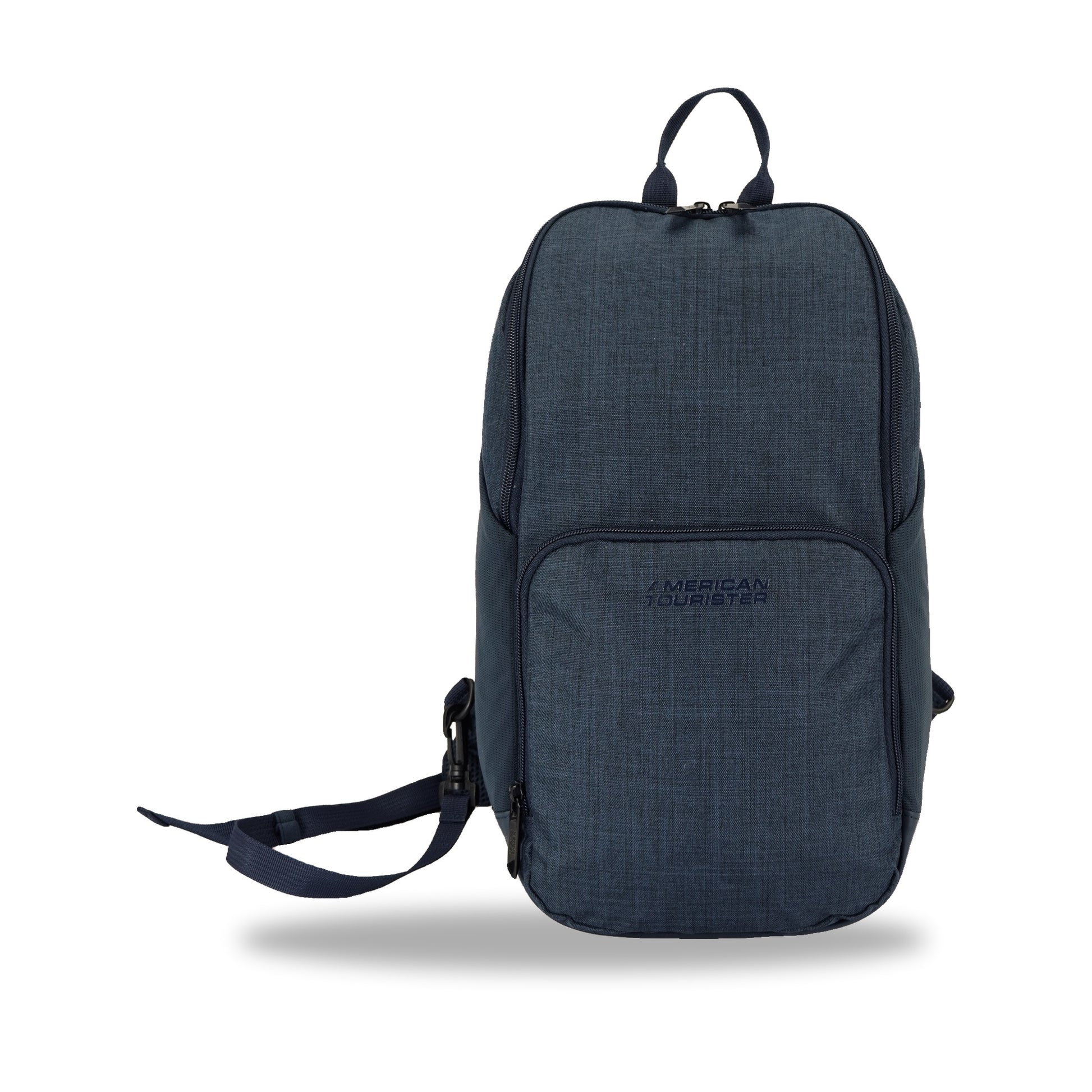 American Tourister x Atley James Sling Bag navy - front view