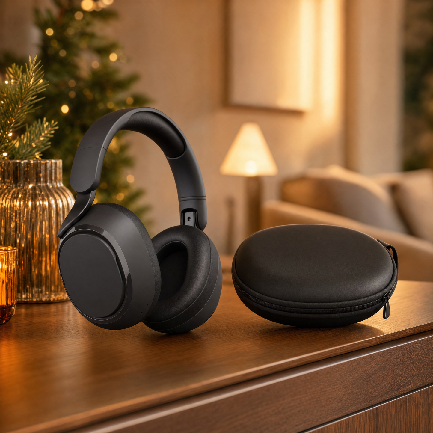 iHome wireless headphones on console