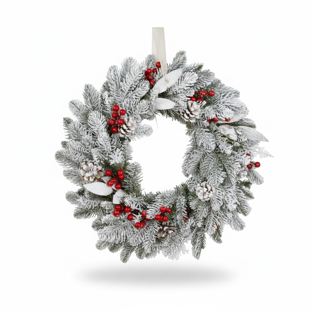 Frosted Holiday Wreath