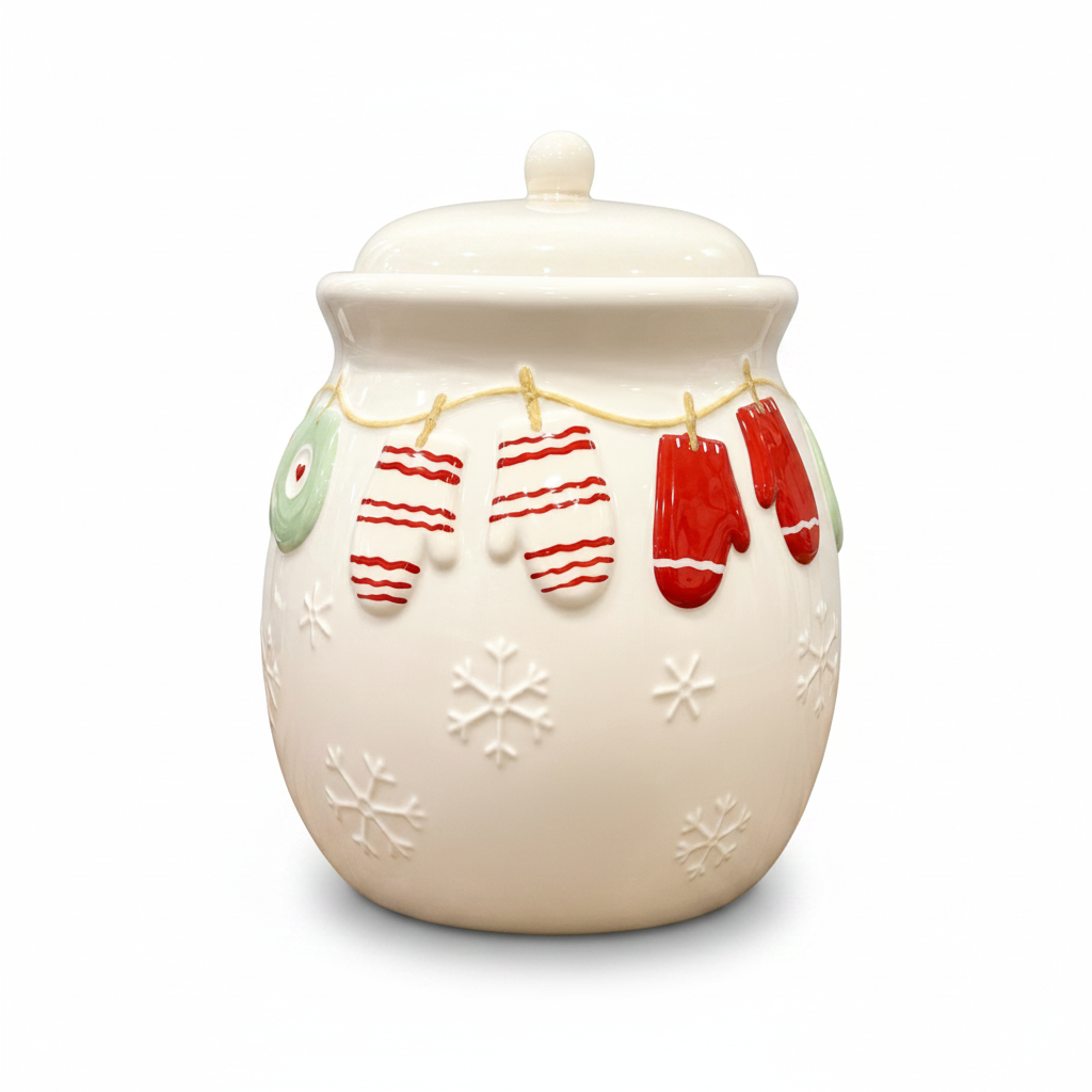 Ceramic Holiday Cookie Jar