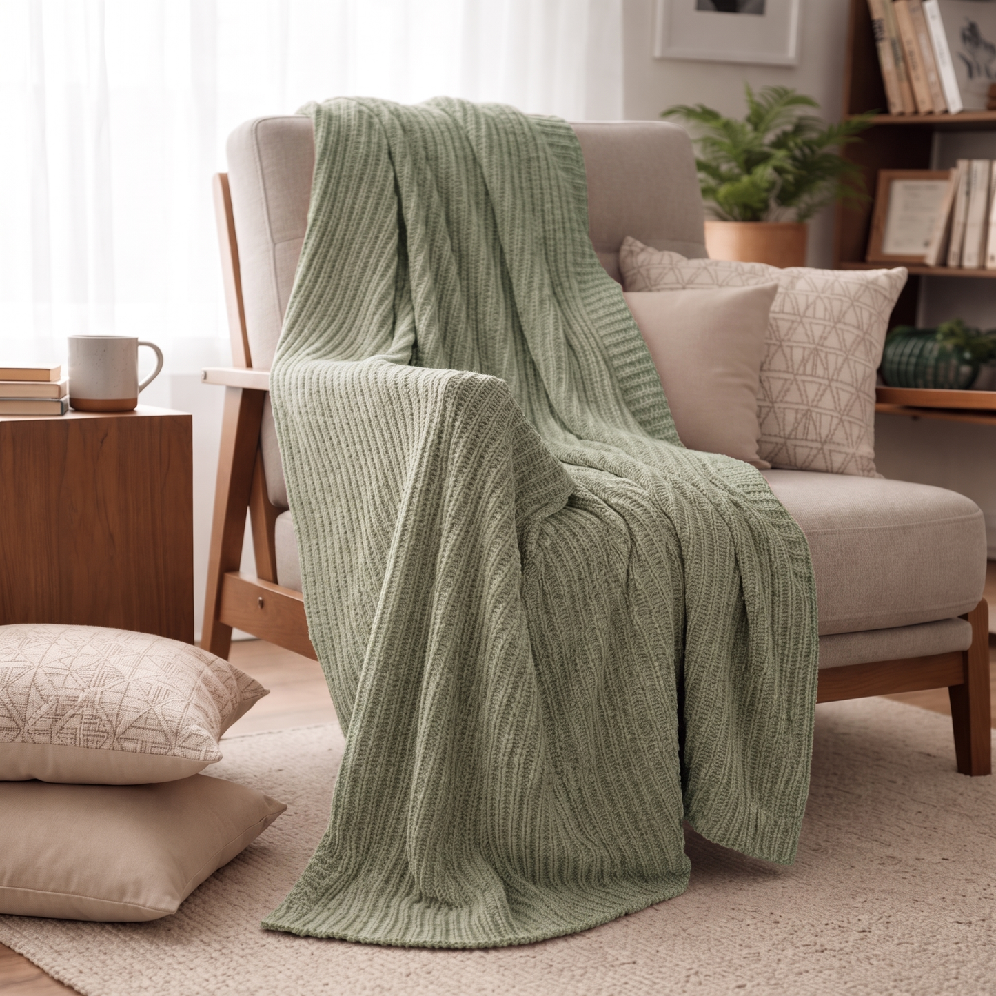 Soft Knitted Throw