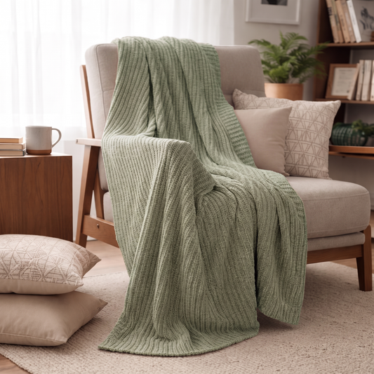 Soft Knitted Throw