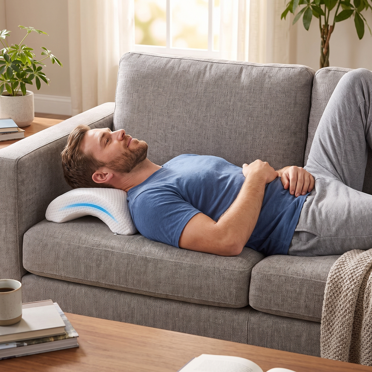 TRAKK U Shape Moon Curve Therapy Pillow