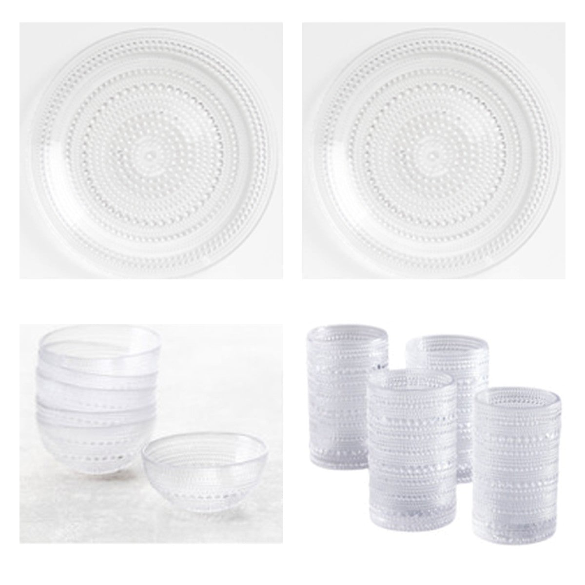 Hobnail Dishes Clear – GPS Virtual Showroom
