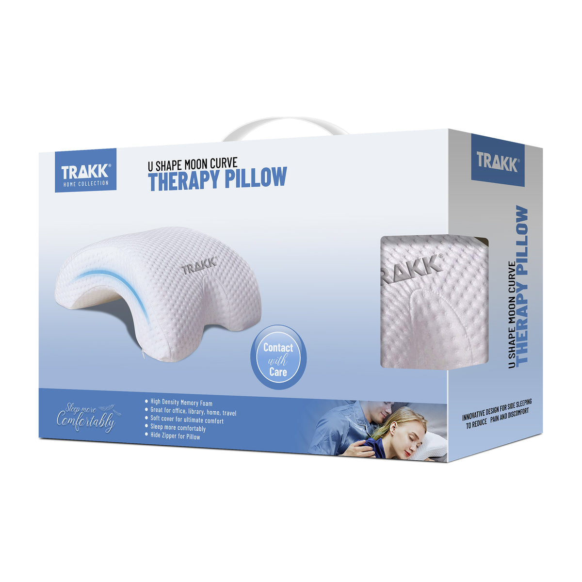 TRAKK U Shape Moon Curve Therapy Pillow packaging