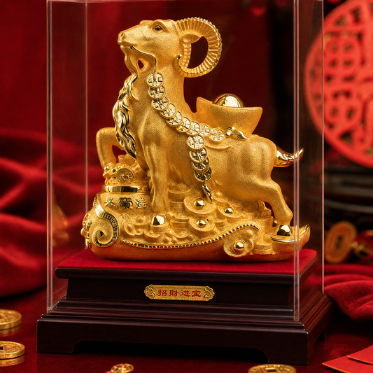 Year of the Goat Statue - Lunar New Year 2026